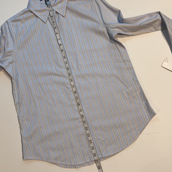 Chaps Small Stripe Button Shirt Long Sleeve New D3 - Picture 10 of 10